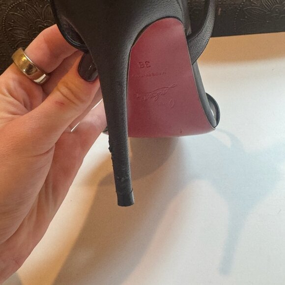 Christian Louboutin O Marylin 85 Leather Sandals - Picture 7 of 10